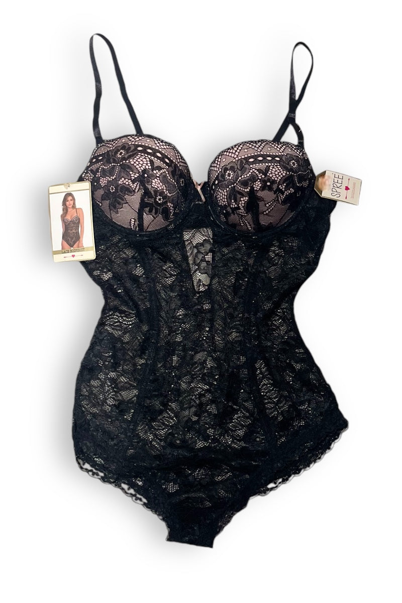 Push Up Bra Lace Lingerie Bodysuit