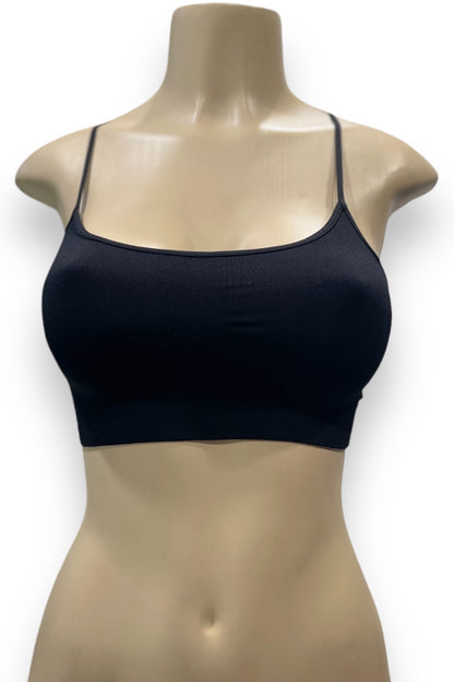 Spandex Crossed Back Bralette