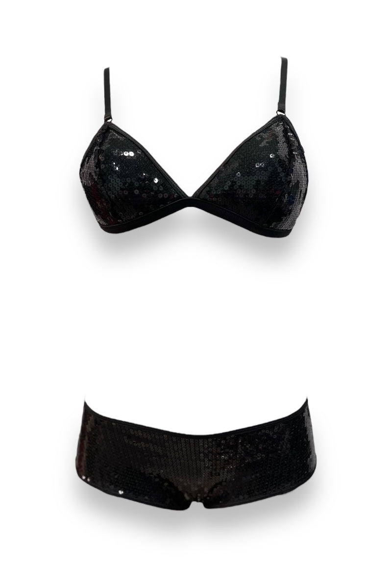 Sequin Bra and Panty Set 