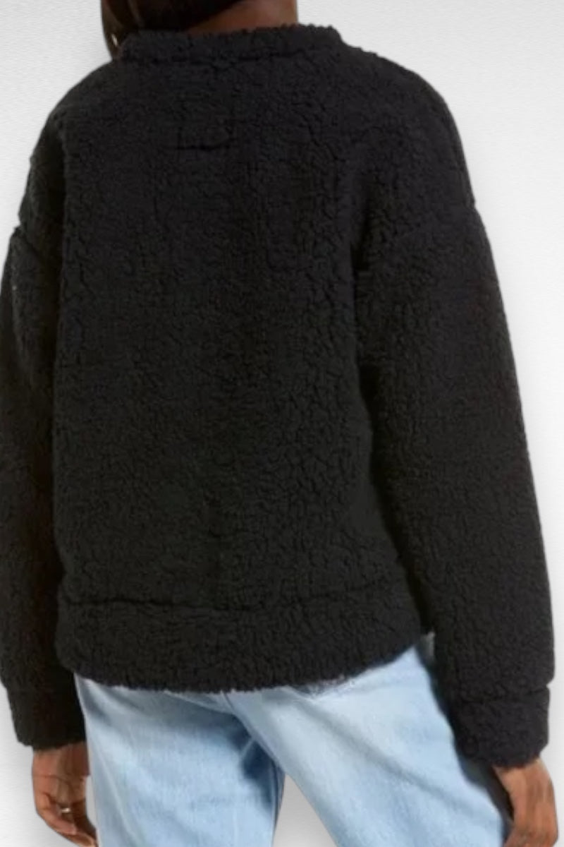 Sherpa Crewneck Pullover Sweater 