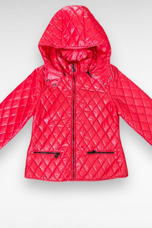 Winter Quilted Zipper Hooded Jacket