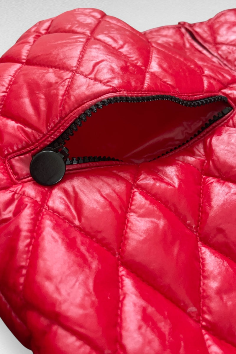 Winter Quilted Zipper Hooded Jacket