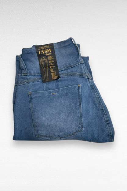 Colombian Solid  Push Up Jeans