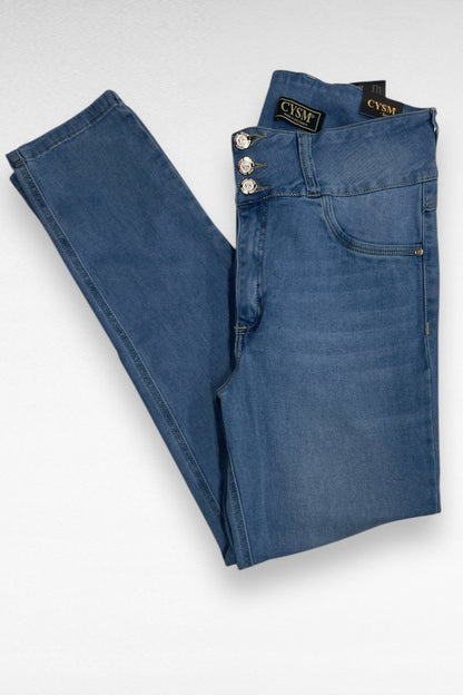 Colombian Solid  Push Up Jeans
