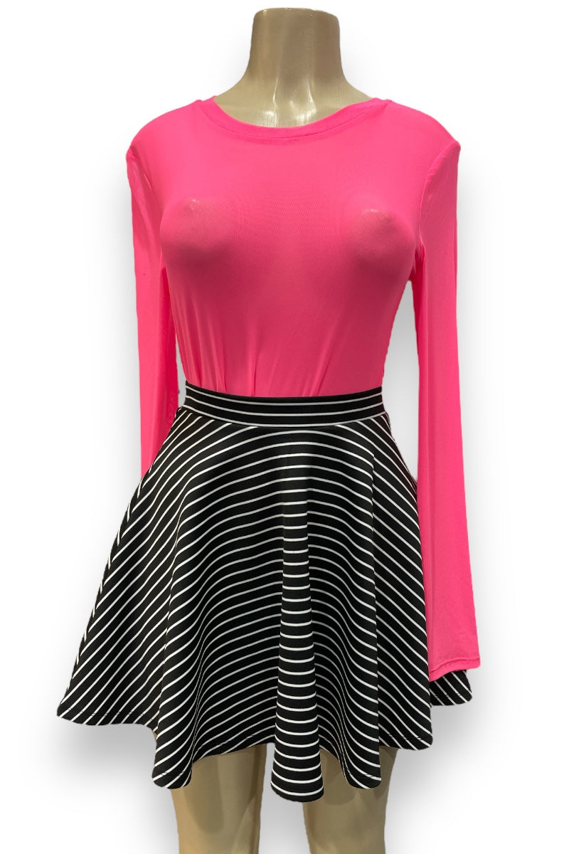 Long Sleeve Basic Mesh Top