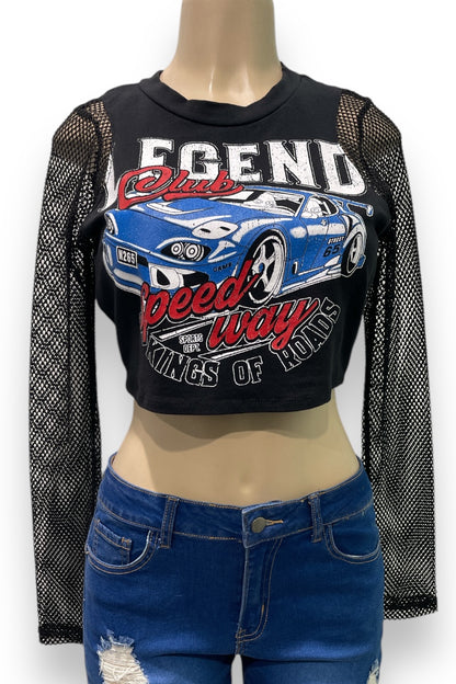 Legend Club Graphic Cropped Tee