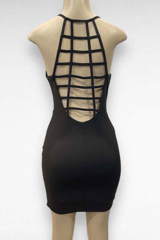 Caged Back Mini Dress