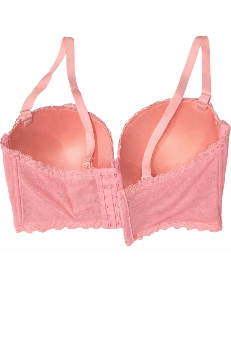 Long Line Balcony Lace Bra #G1031