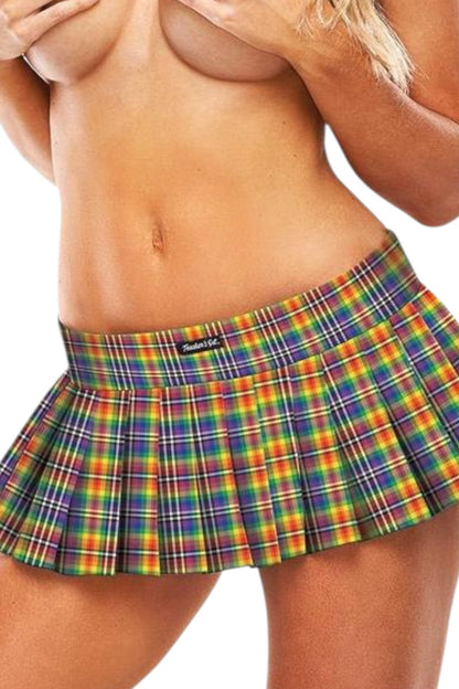 Teacher's Pet School Girl Skirt - Rainbow