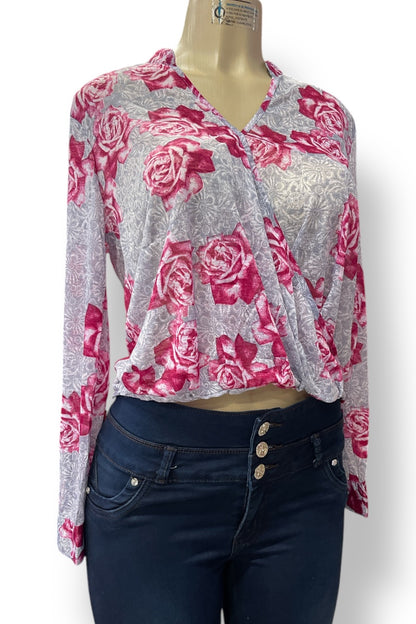 Rose Print Heather Blouse 