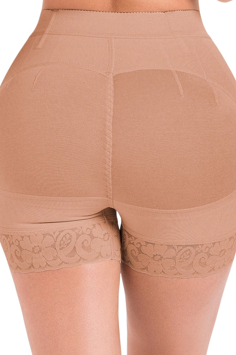 High Waisted Butt Lifter Shaper Shorts - High Compression