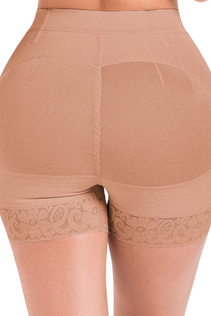 High Waisted Butt Lifter Shaper Shorts - High Compression
