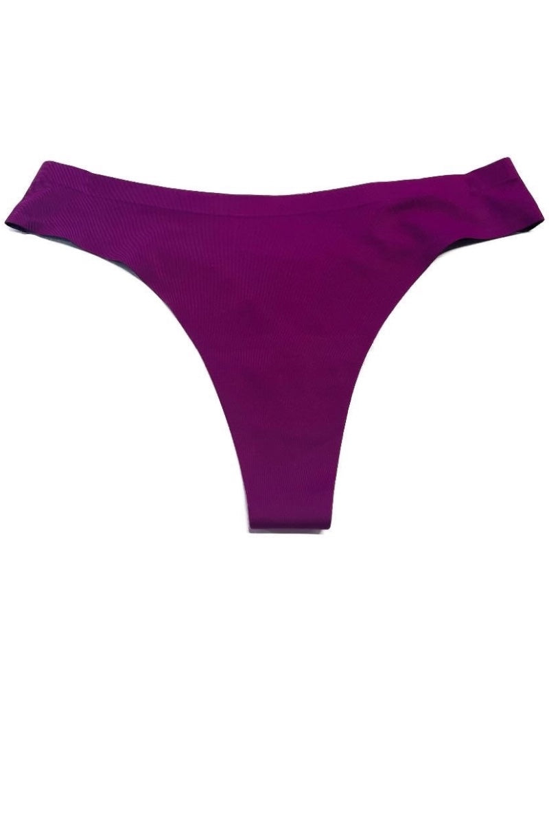 purple thong on a white background