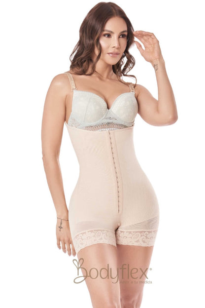 Shapewear Bodysuit Shorts With Semi-Covered Back