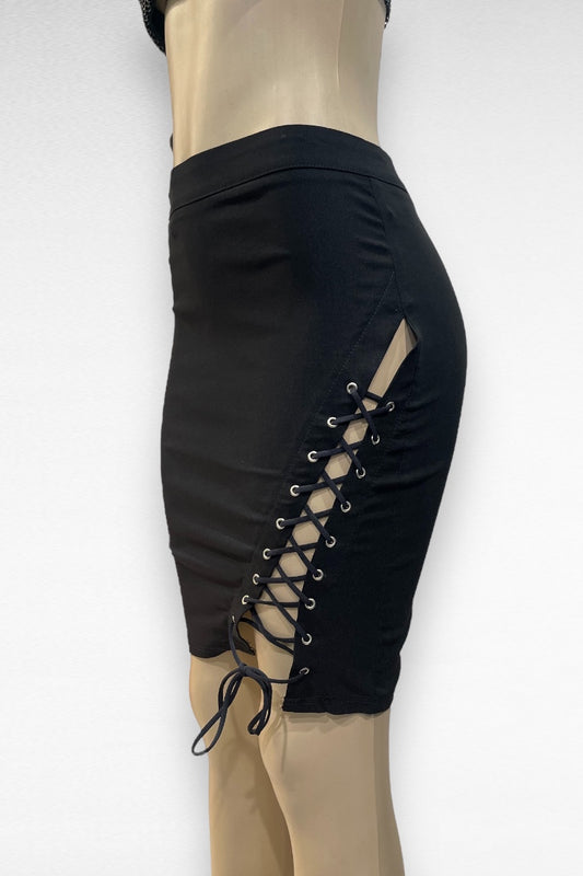 Side Lace Up Skirt