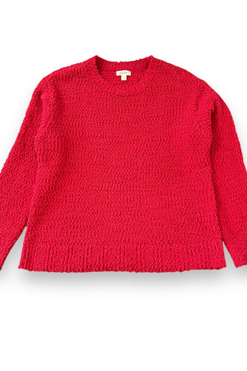 Soft Fleece Pull Over Chenille Sweater