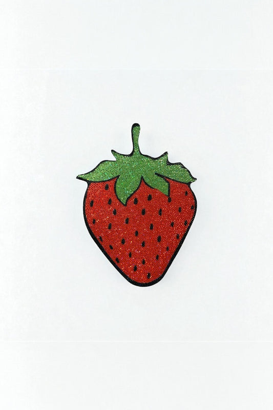 strawberry pastie on a white background