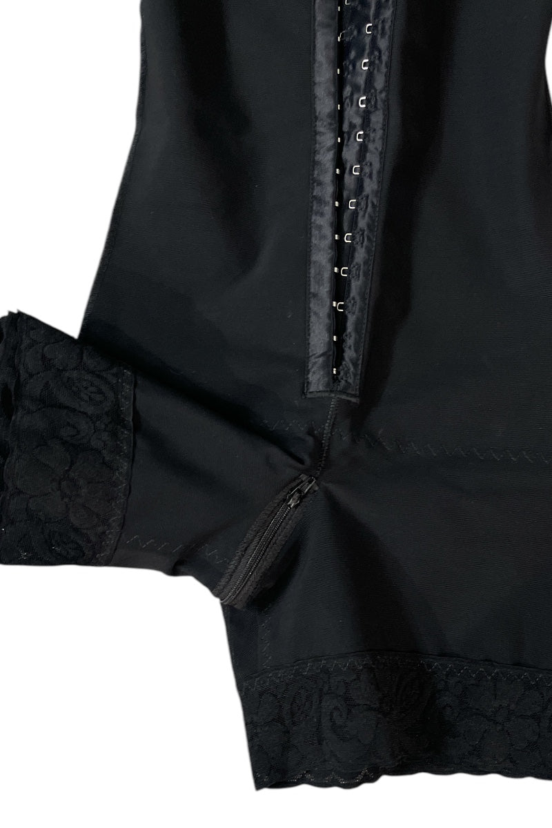 Summer Body Shaper - Buttocks Enhancer - Zipper #2033 - Black 