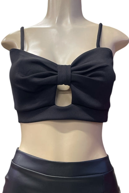 Sweetheart W/ Keyhole Cropped Top