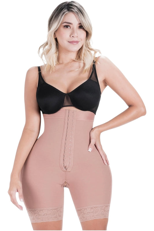 Tummy Control Butt Lifting Shapewear Shorts | Daily Use | Powernet  - Mocha