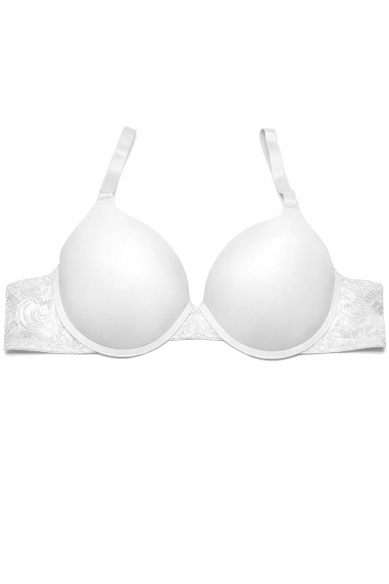 White bra on a white background