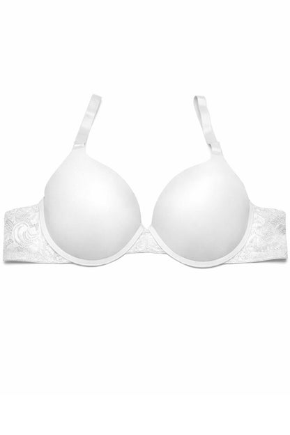 White bra on a white background