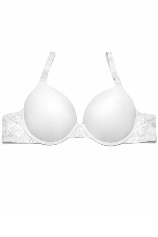 White bra on a white background