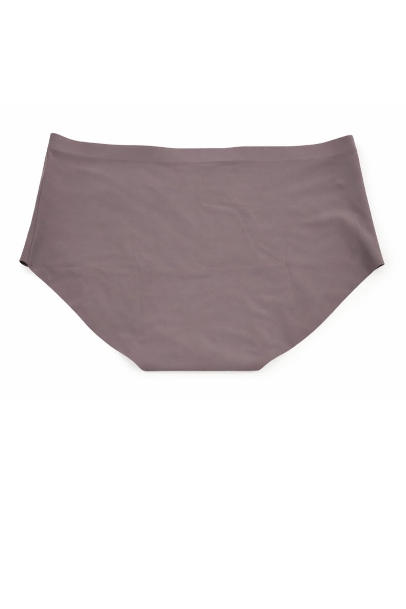 Grey high-waisted underwear on a white background
