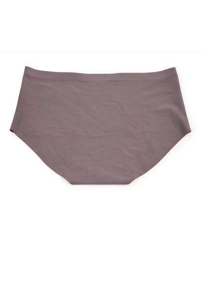 Grey high-waisted underwear on a white background