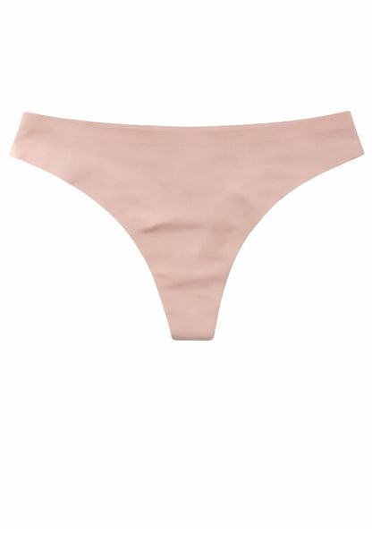Pink thong bottom on a white background