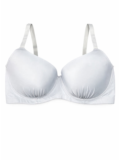 light grey bra on a white background
