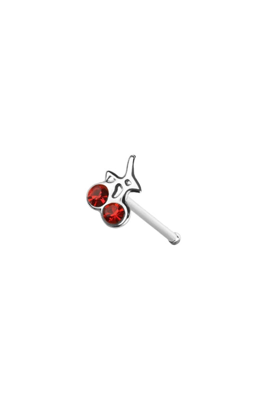 Cherry Nose Stud - Ball End