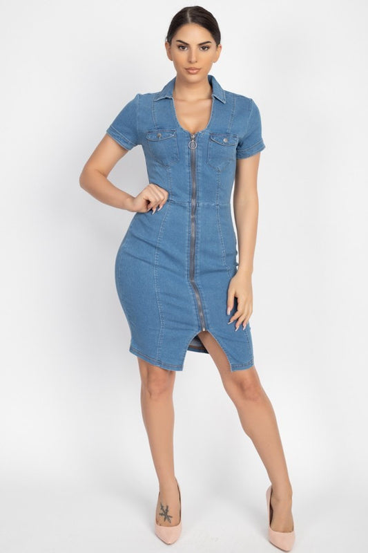 Casually in Style Denim Dress