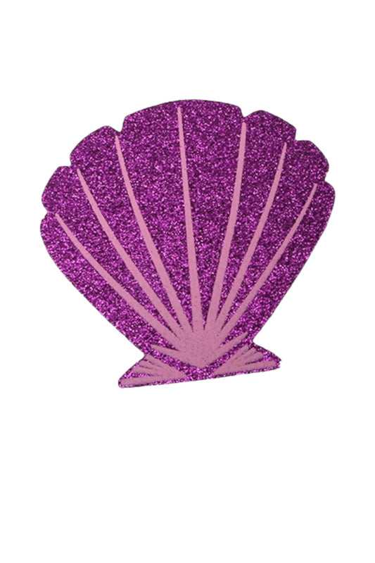 pink glitter shell pastie