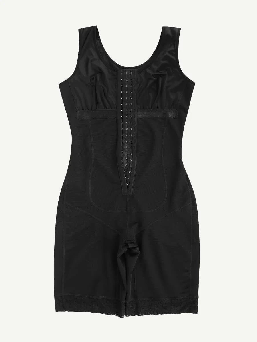 Black shaper with lace details on a white background