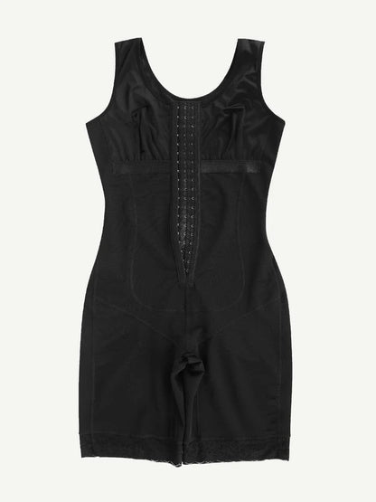 Black shaper with lace details on a white background