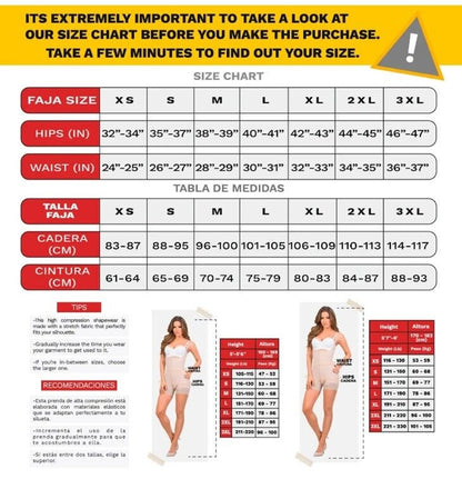High-Waisted Compression Garment In Powernet With Free Bust