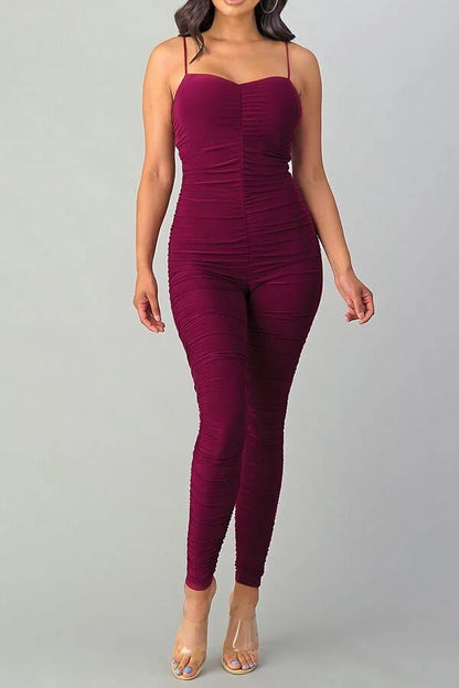 Sweetheart All Around Ruched Jumpsuit