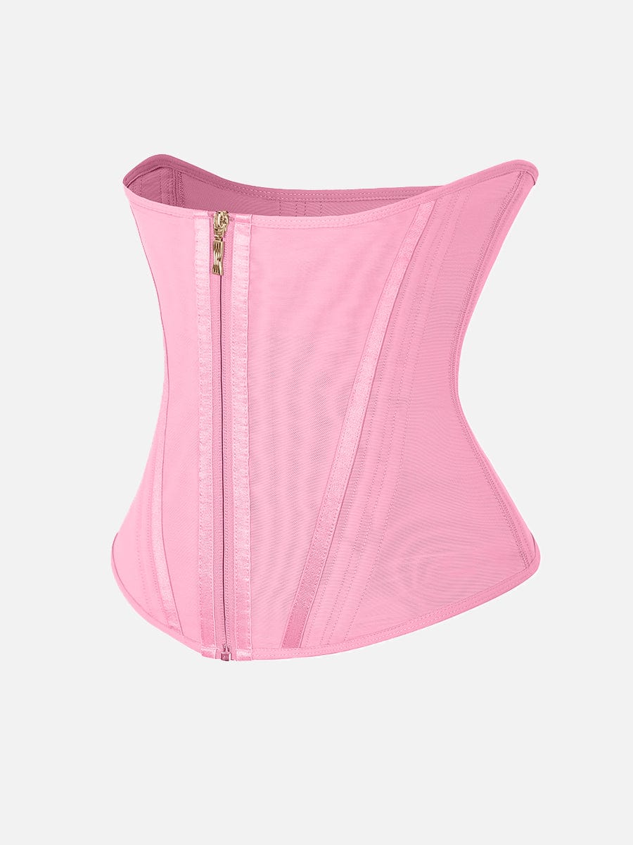 Pink waist trainer on a white background