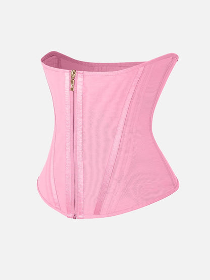 Pink waist trainer on a white background