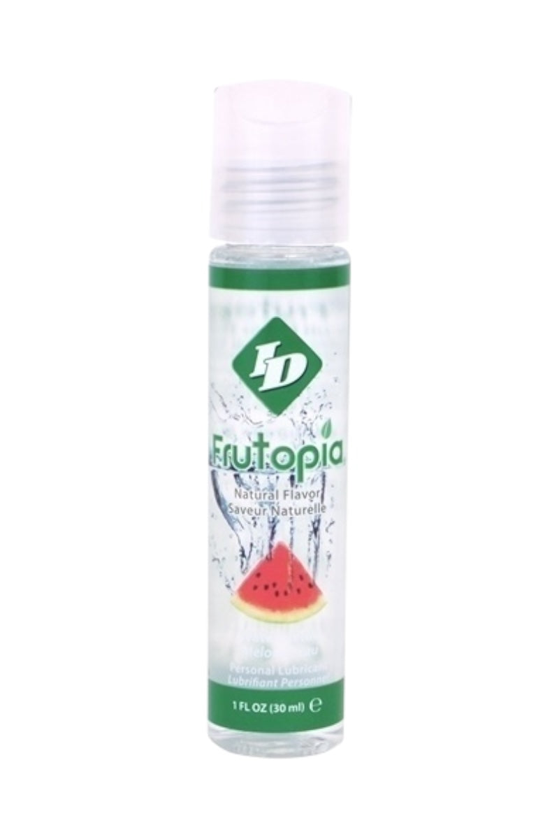 Bottle of ID Frutopia with watermelon flavor on a white background