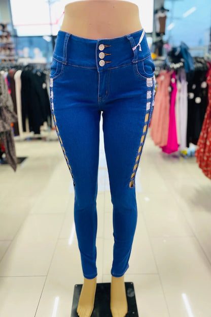 Andrea Side Open Jeans