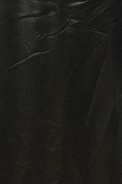Pu Mini Skirt With Cut Out And Side Tie Detail - Black - Close Up
