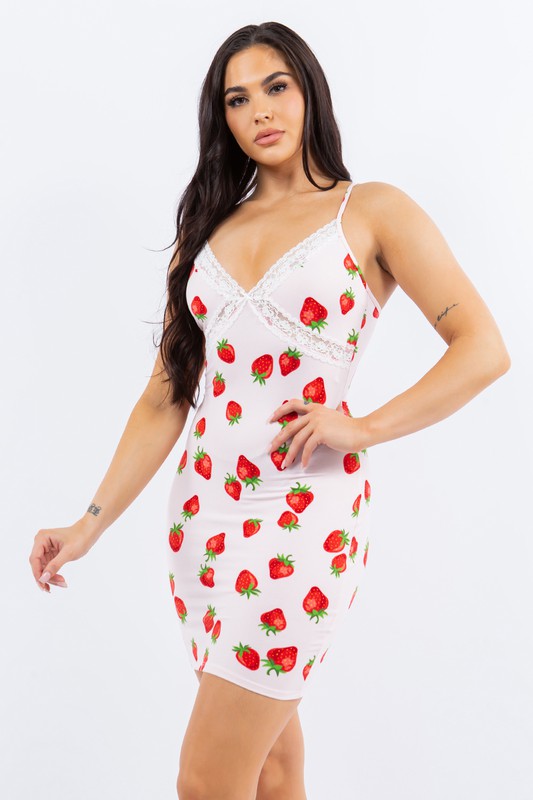 Strawberry Shortcake Dress with Lace