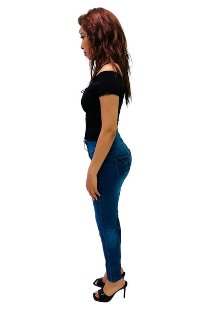 Side of Pop That Booty Denim Jeans in Blue