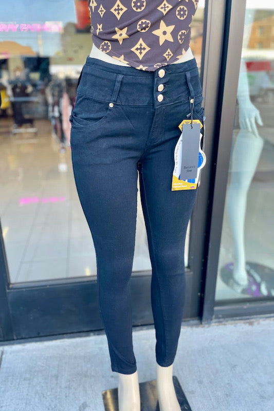 Golden Touch High Rise Jeans in color Black