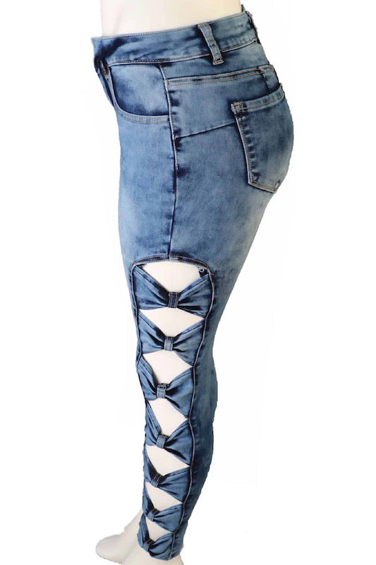 Side of Medium Rise Side Bow Cut Outs