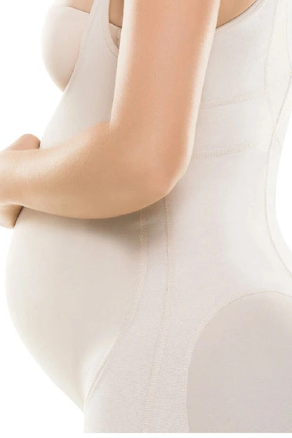 Pregnancy Support Full Body Shaper - Beige
