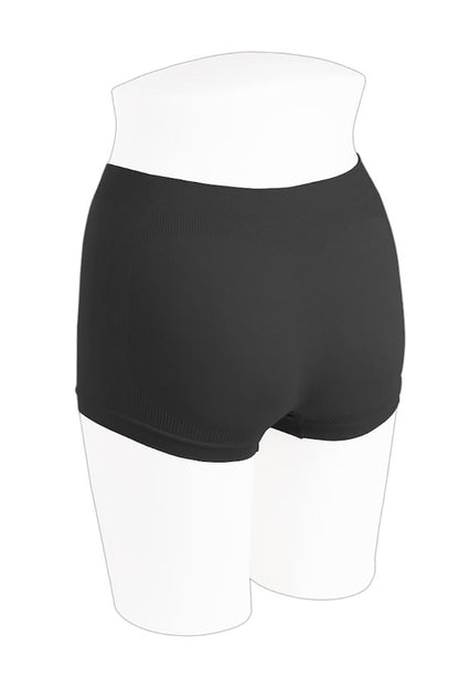 Full Coverage Microfiber Boyshort - Black