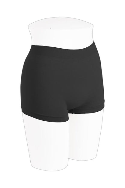 Full Coverage Microfiber Boyshort - Black
